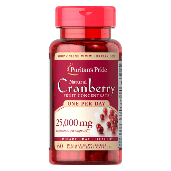 Cranberry Extract (Arándano) 25000 mg (Equivalente a 500mg) x 60 Capsulas Puritan - Image 5