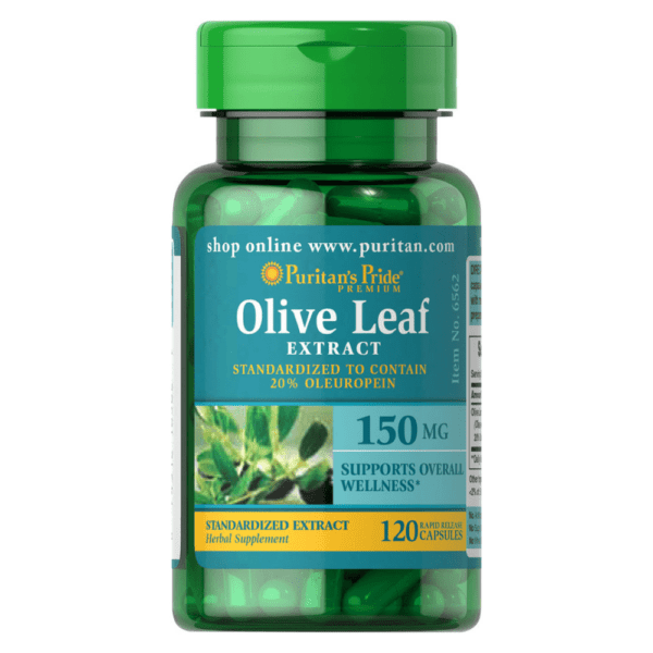 Olive Oil Leaf (Aceite de Hoja de Olivo) 150 mg x 120 Cápsulas