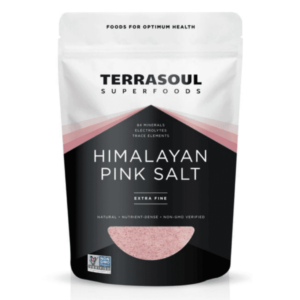 Sal Rosada del Himalaya (Himalayan Pink Salt) Orgánica Terrasoul (16 Onzas/ 454 gramos)
