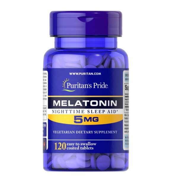 Melatonina 5 mg x 120 Tabletas Puritan