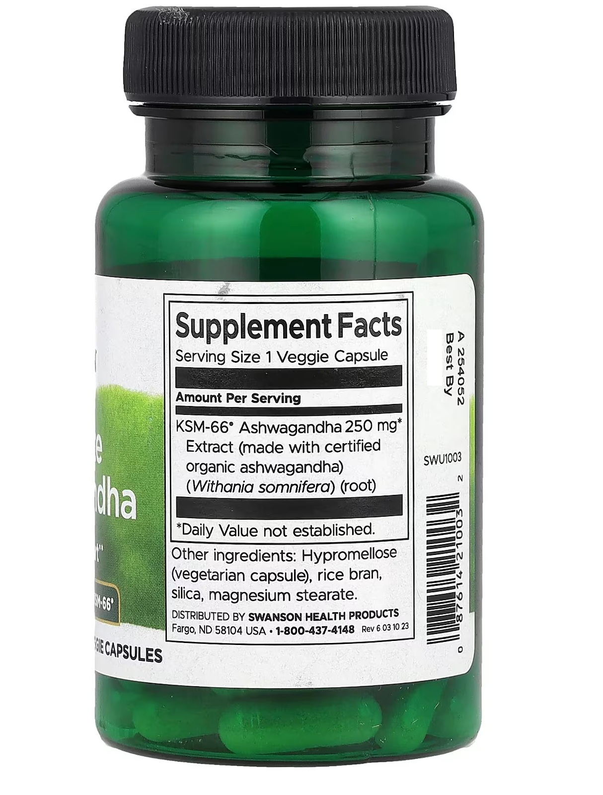 Comprar Ashwagandha KSM-66® 250 mg en Colombia | Apoyo Clínicamente Probado para el Estrés - Swanson - Image 3