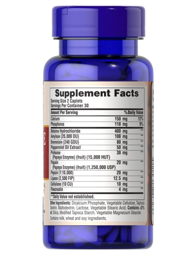 Enzimas digestivas (Digestive Enzyme Formula) x 60 Tabletas Puritan - Image 2