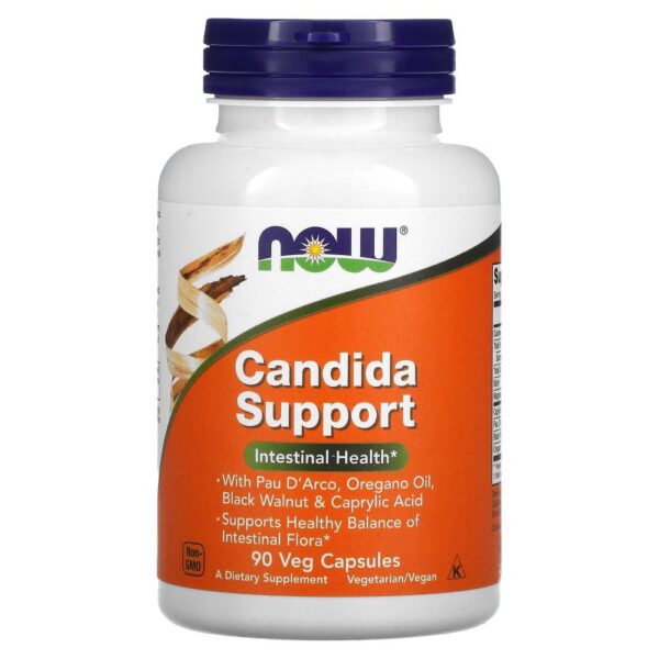 Candida Support (oregano, caprilico) x 90 Capsulas Vegetales Now