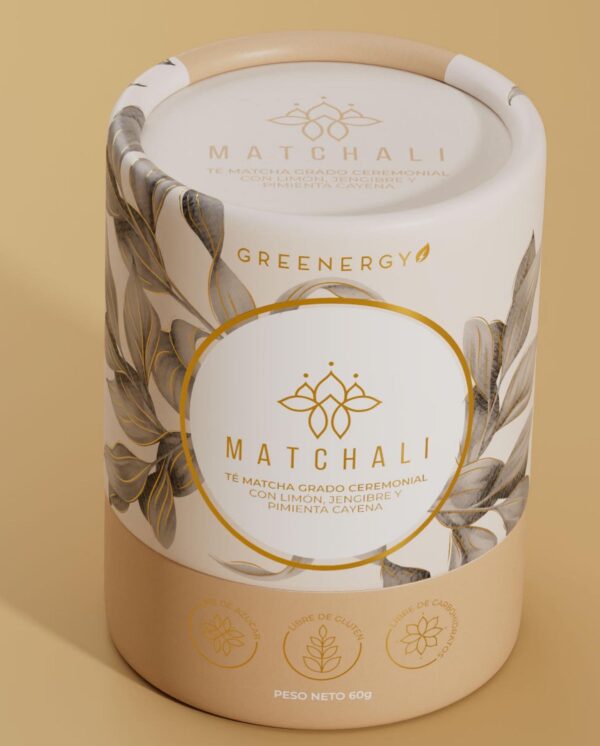 Te matcha MATCHALI grado ceremonial importado de Japón 60g (Limón, Jengibre y Pimienta Cayena) - Image 4