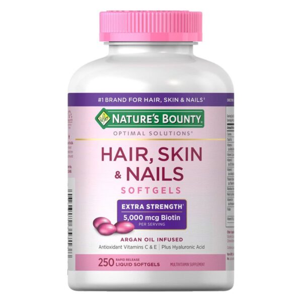 HAIR SKIN & NAILS (Multivitaminico) 250 Softgels Nature's Bounty